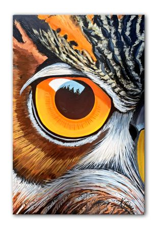 painting of an owl